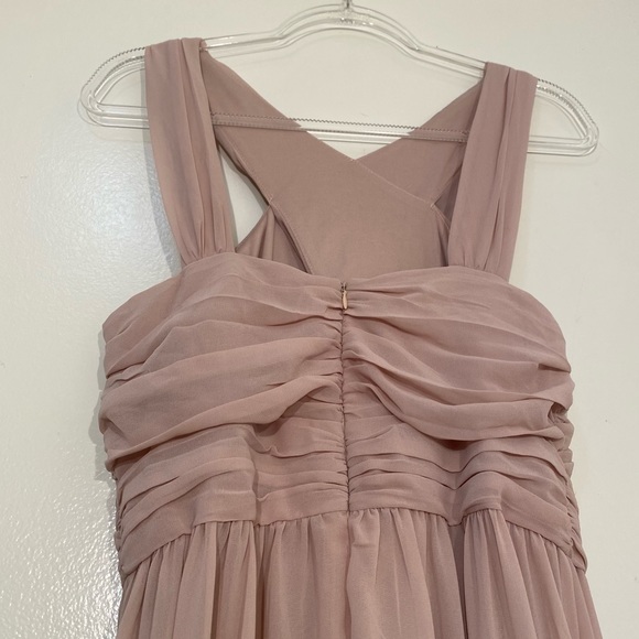 LuLus Divine Inspiration Blush Halter Maxi Dress size M - Picture 11 of 15
